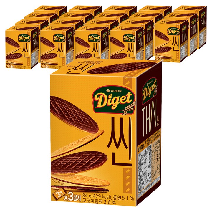 오리온 다이제 씬, 84g, 20개