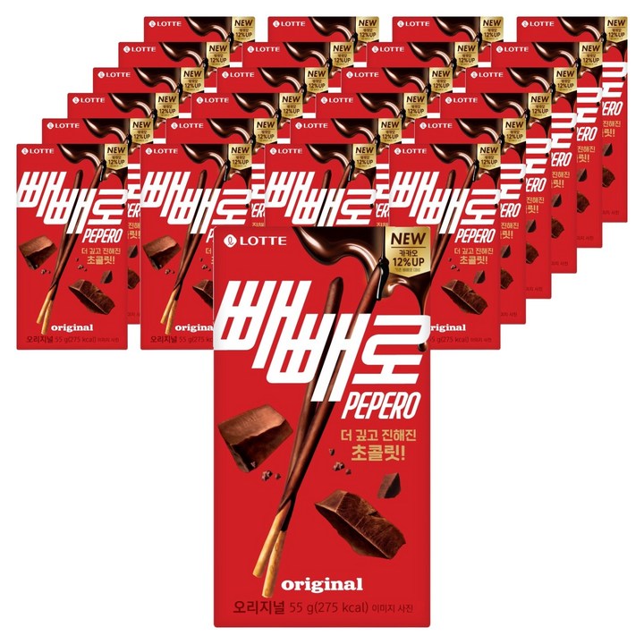 롯데웰푸드 빼빼로 초코, 55g, 25개