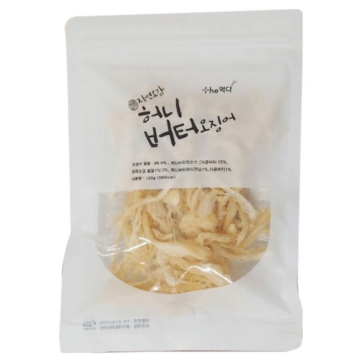 더먹다 허니버터오징어, 120g, 1개