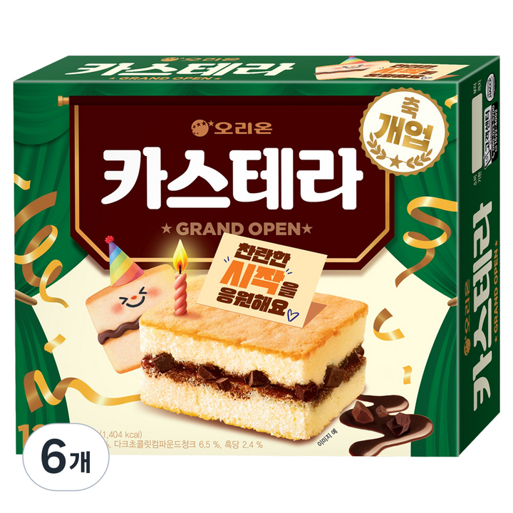 오리온 카스테라 12p, 360g, 6개