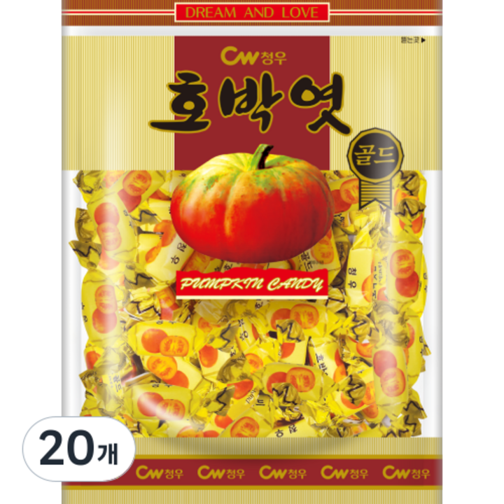 청우식품 호박엿 골드, 350g, 20개