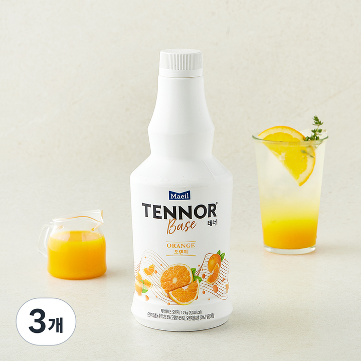 매일유업 테너베이스 오렌지, 1.2kg, 3개