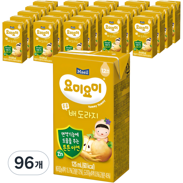 요미요미 튼튼 배도라지, 125ml, 96개