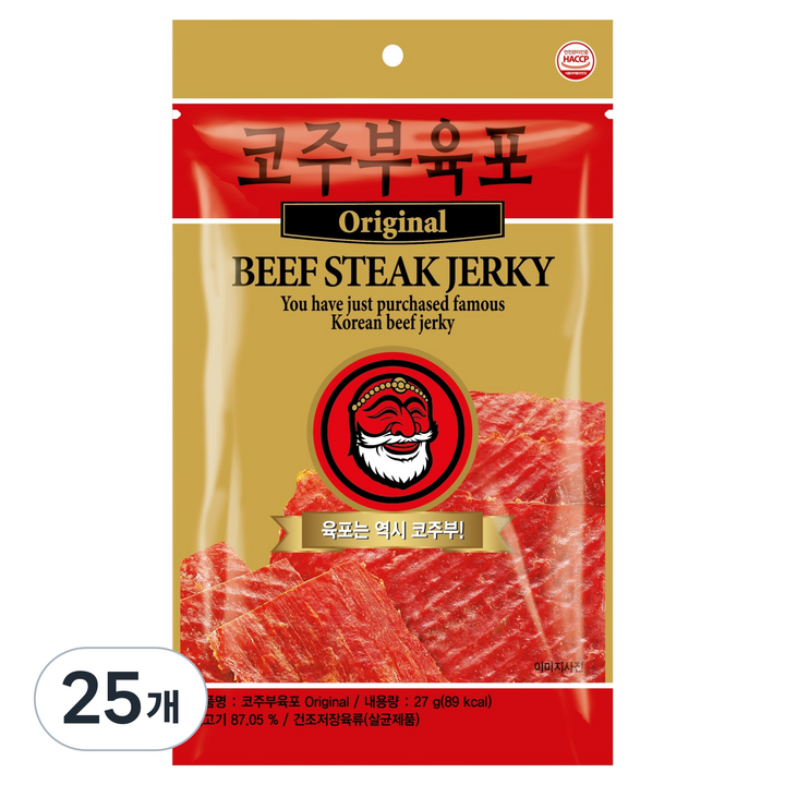 코주부 육포 Original, 27g, 25개