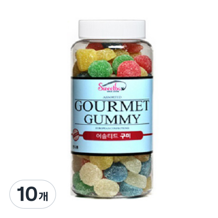 스위트박스 슈가코팅 파리지앵 어솔티드 젤리, 700g, 10개