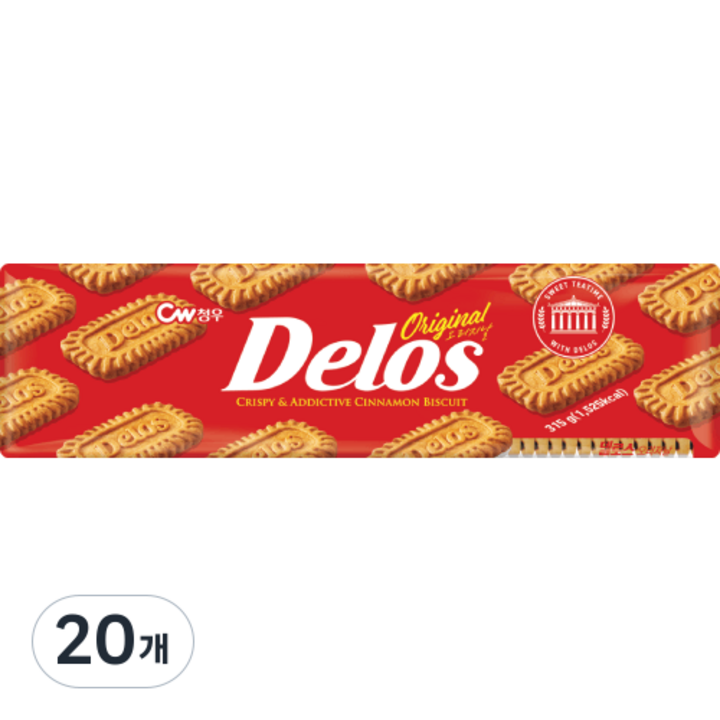 청우식품 델로스 오리지날 커피쿠키, 315g, 20개