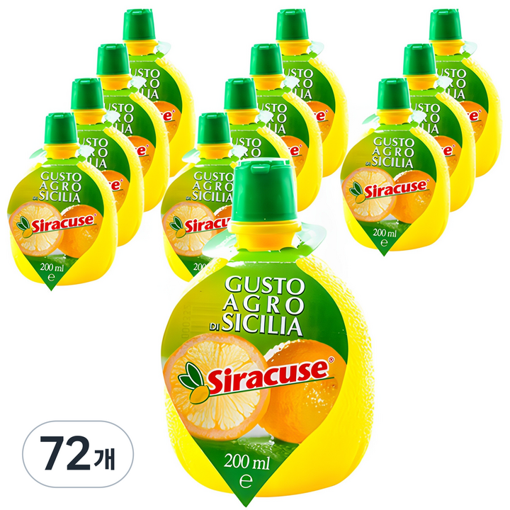 시라큐스 레몬쥬스, 200ml, 72개