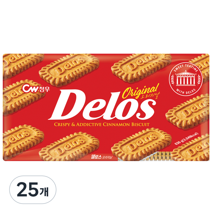 청우식품 델로스 오리지날 쿠키, 630g, 25개