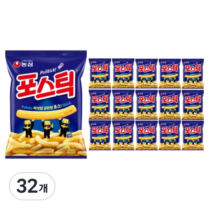 포스틱 과자, 133g, 32개