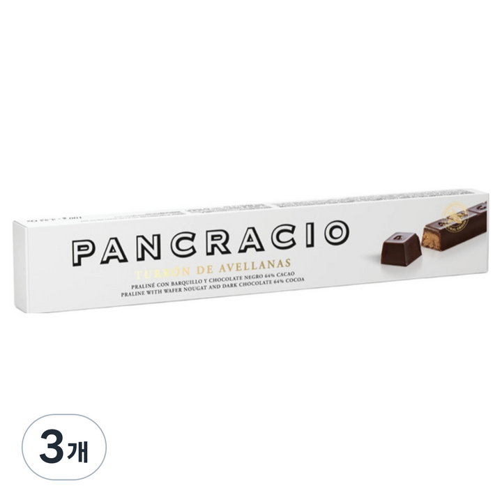 판크라시오 프랄리네 아벨라나스 네그로, 100g, 3개