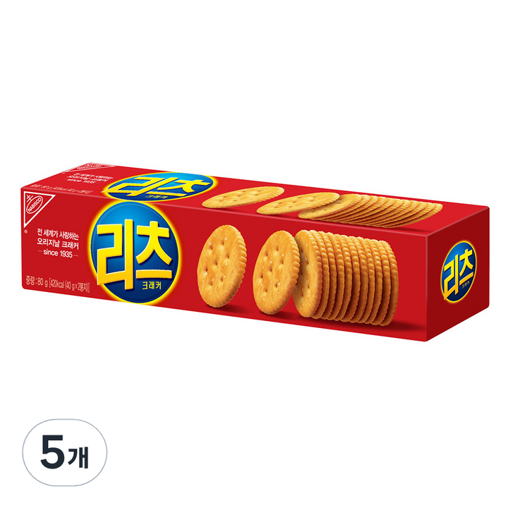리츠 크래커, 80g, 5개