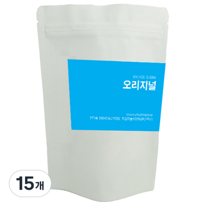 자일리톨스톤 캔디 리필 오리지널, 150g, 15개