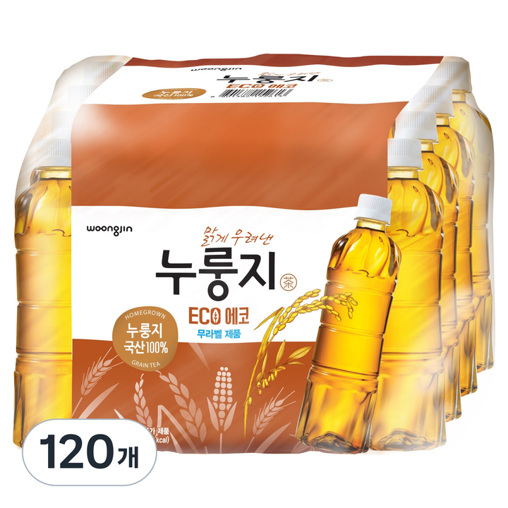 웅진 맑게 우려낸 누룽지차 에코, 500ml, 120개