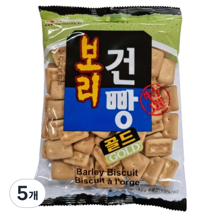마트코리아 보리 건빵 골드, 160g, 5개