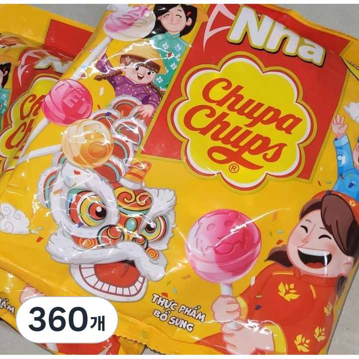츄파춥스 크리미 막대사탕, 10g, 360개