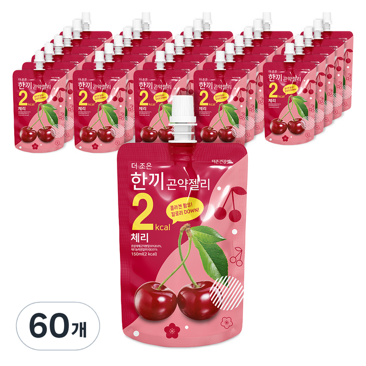 더존건강 더조은 한끼 곤약 젤리 체리, 150ml, 60개