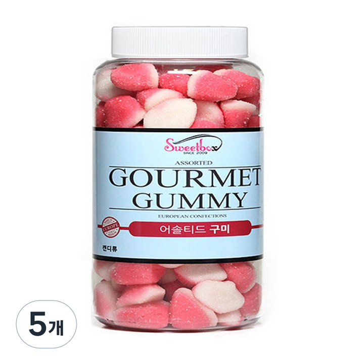 딸기 퍼프 젤리, 700g, 5개