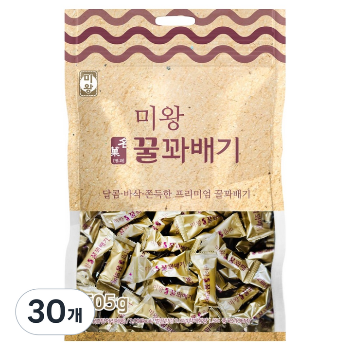 미왕 명과 꿀꽈배기, 30개, 505g