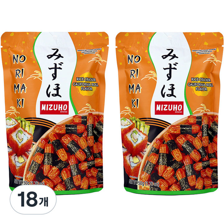 미즈호 노리마끼 캘리포니아롤, 50g, 18개