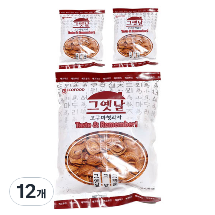 에코푸드 그옛날 고구마형과자, 350g, 12개