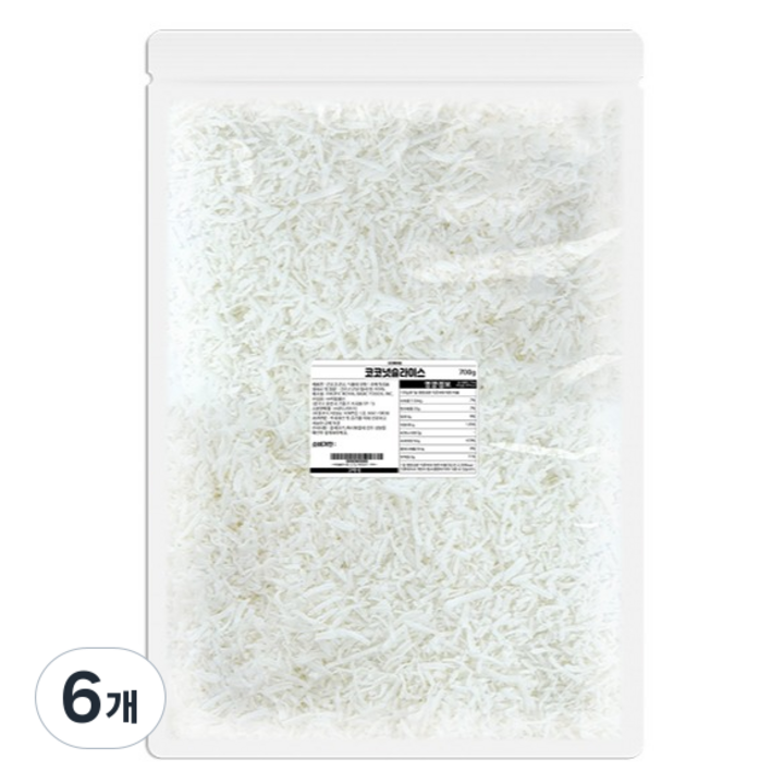 코코넛 롱 슬라이스, 6개, 700g