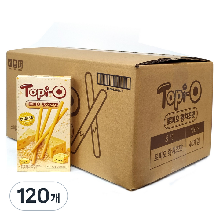 토피오 황치즈맛, 120개, 40g