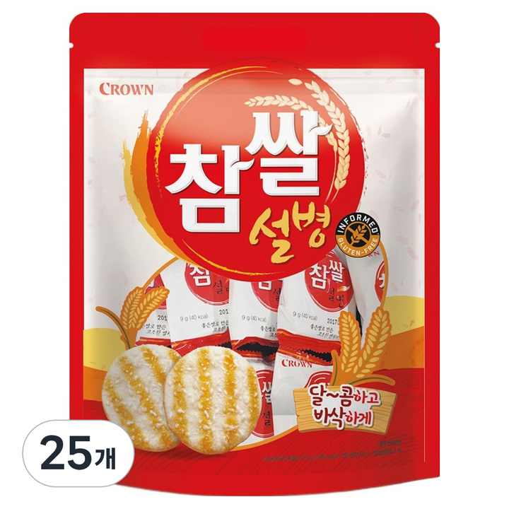 크라운 참쌀설병, 270g, 25개
