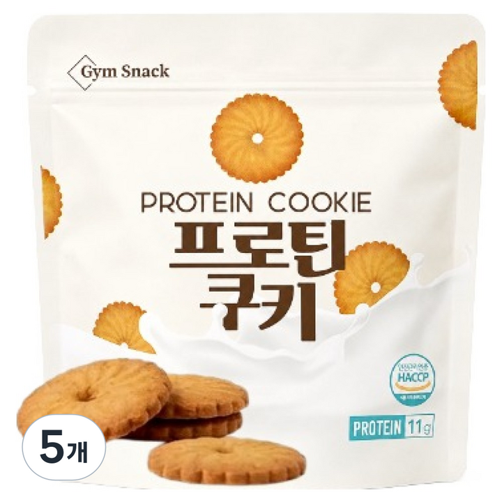 고단백 프로틴 쿠키 단백질 과자, 5개, 40g