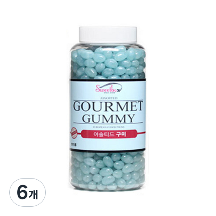 Sweetbox 고메 블루베리향 젤리빈, 800g, 6개