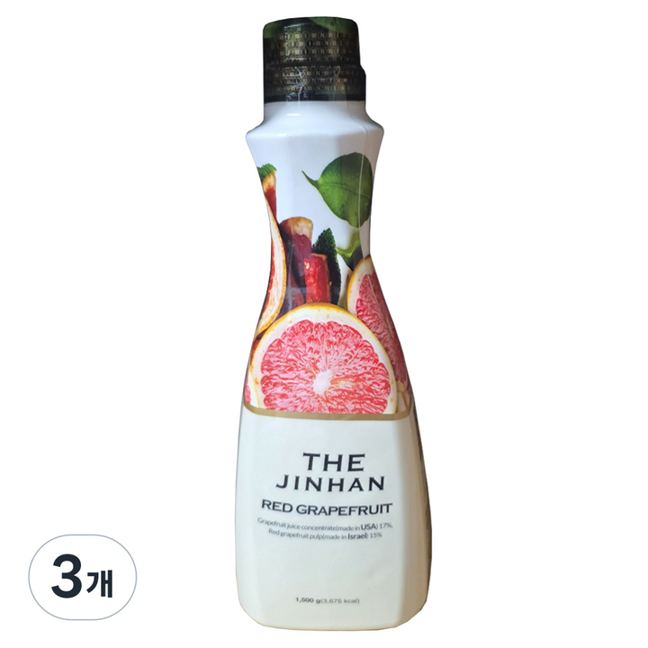 웰파인 더 진한 레드자몽, 3개, 1.5kg