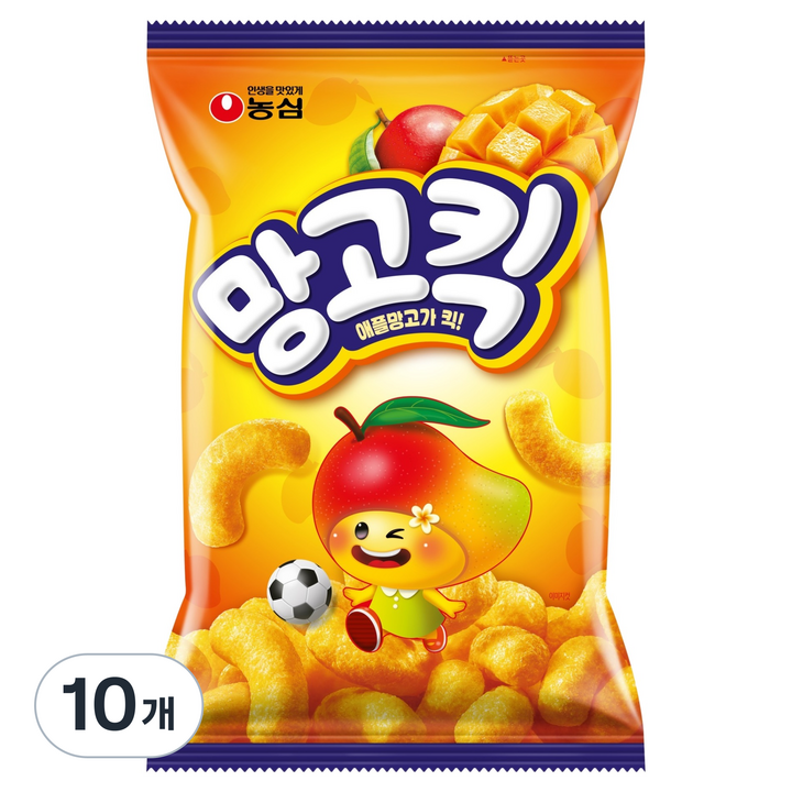 농심 망고킥, 100g, 10개