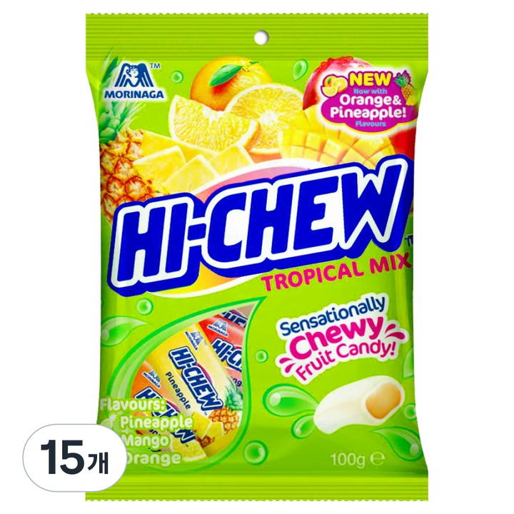 하이츄 트로피컬 믹스, 15개, 90g
