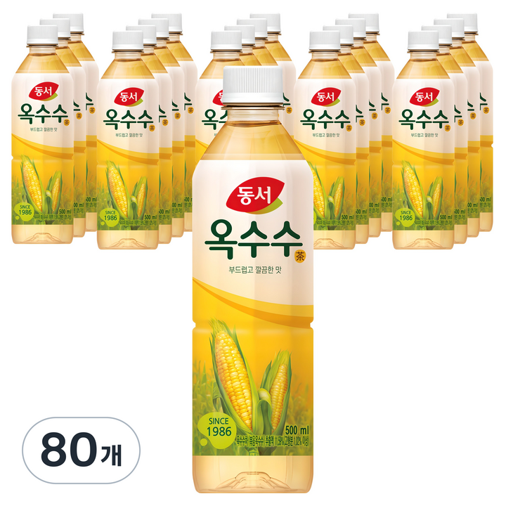동서 옥수수차, 500ml, 80개