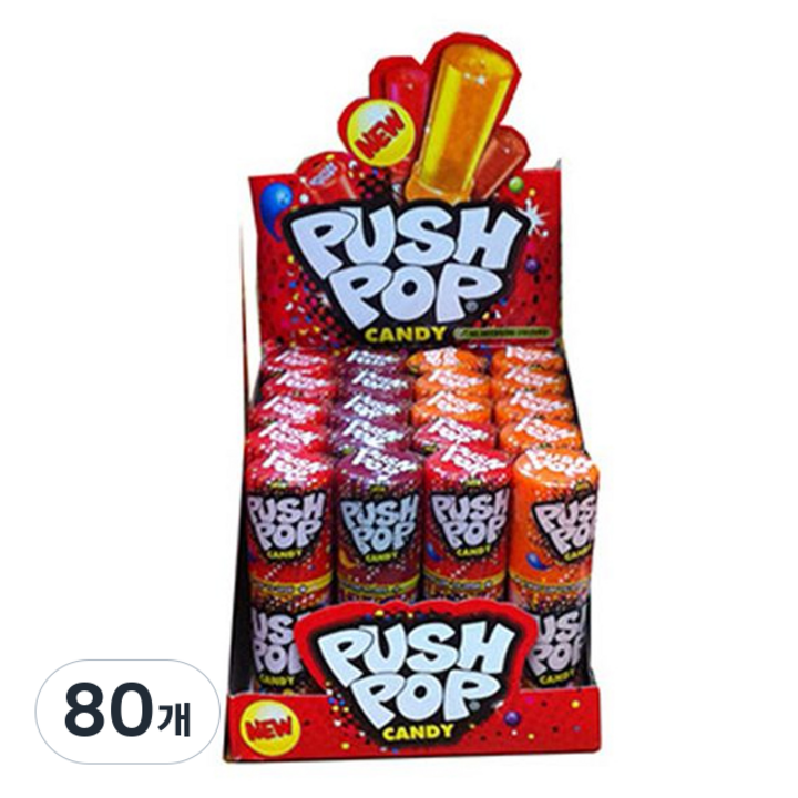 푸시팝 스트로베리 앤 콜라향, 15g, 80개