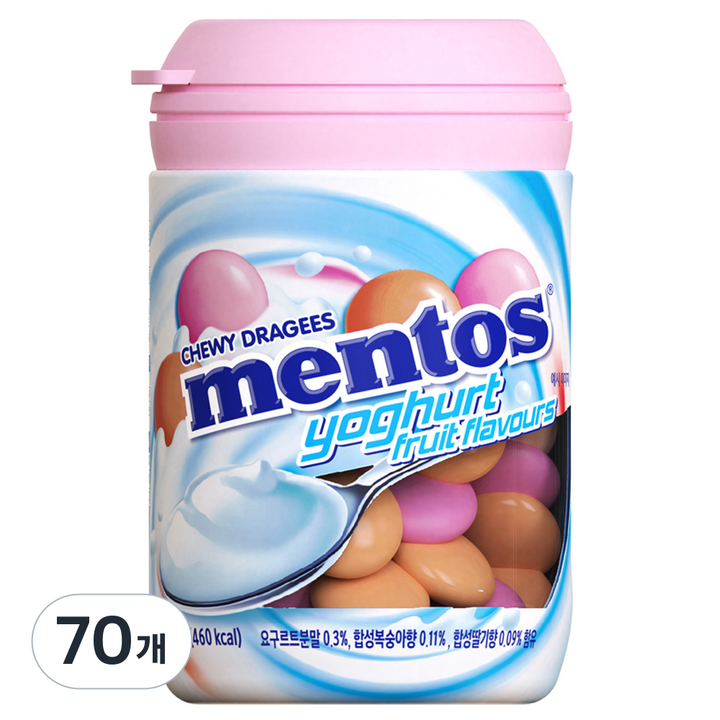 멘토스 요구르트맛 바틀, 120g, 70개