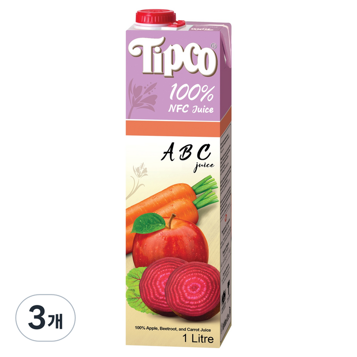 팁코 ABC 주스, 1L, 3개