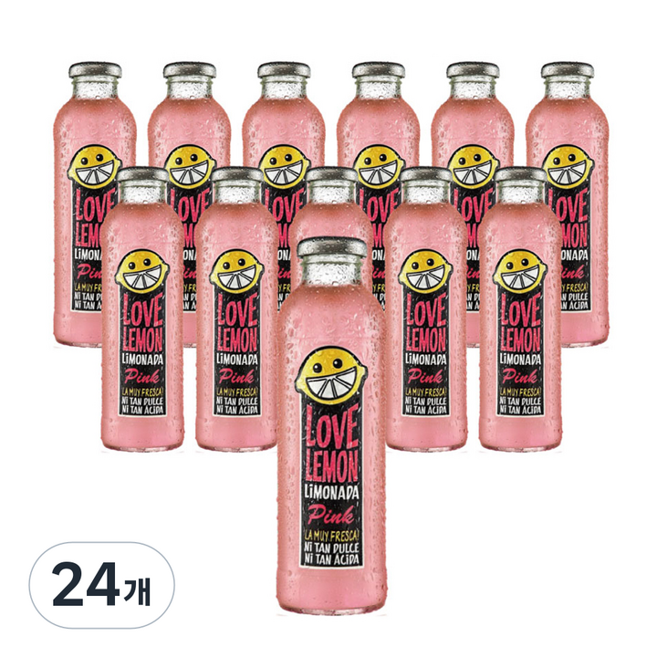 러브 레모네이드 핑크 음료, 24개, 475ml