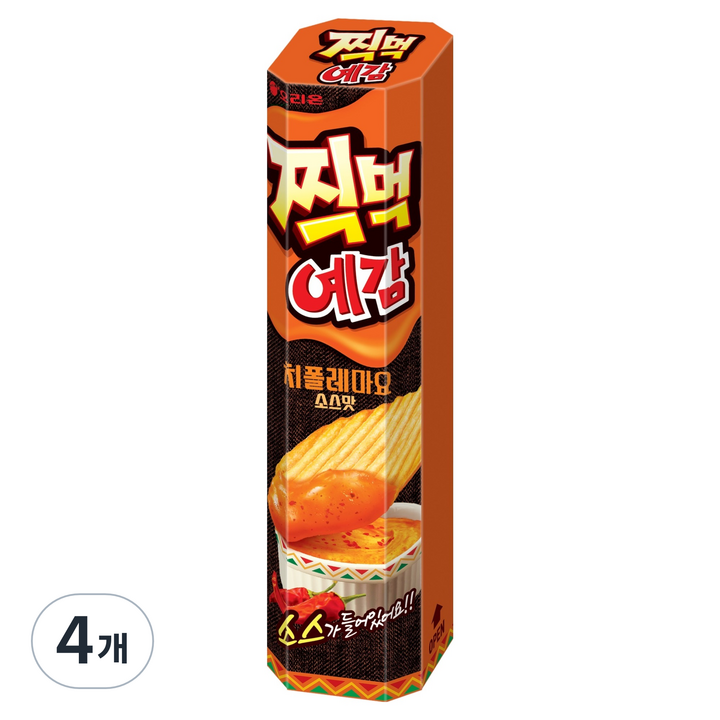 오리온 찍먹 예감 치폴레마요 소스맛, 4개, 76g