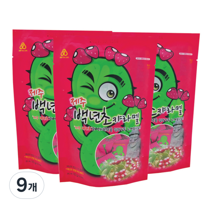 제주 백년초 캬라멜, 180g, 9개