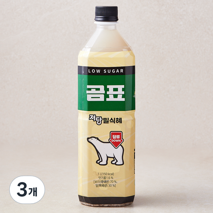 곰표 저당 밀식혜, 3개, 1L