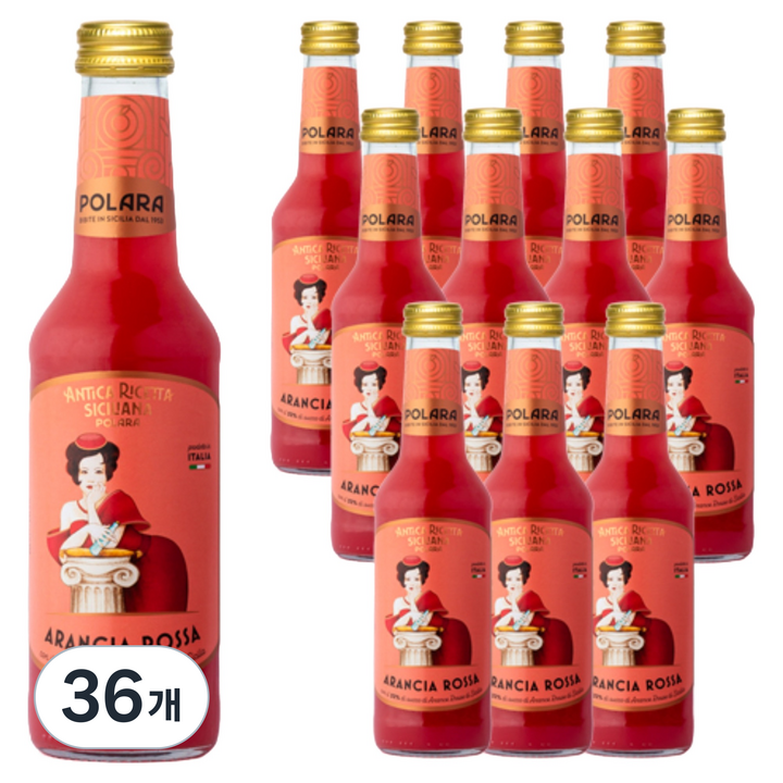 폴라라 시칠리아나 아란시아 로싸 블러드오렌지, 36개, 275ml