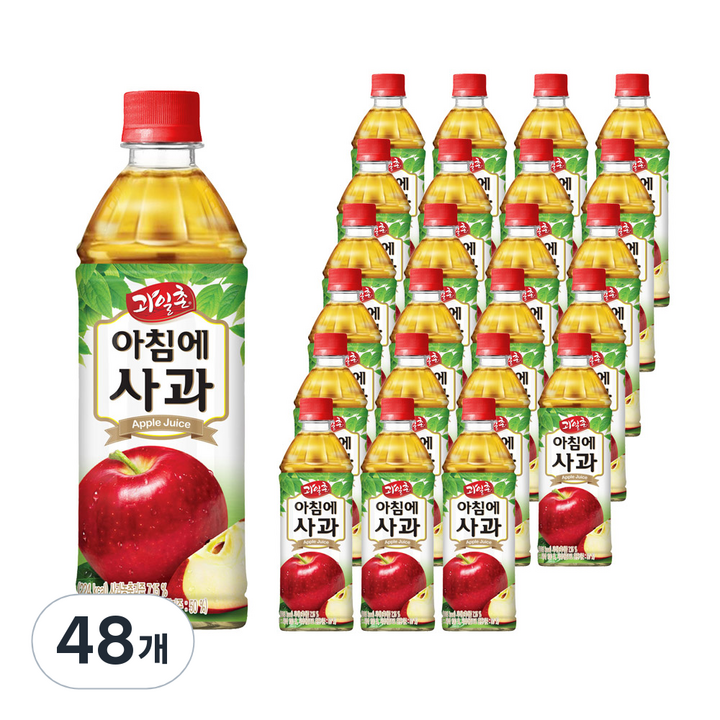 해태htb 아침에 사과, 500ml, 48개
