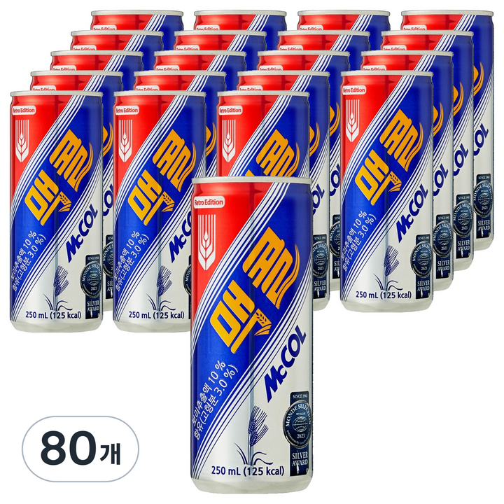 맥콜, 250ml, 80개
