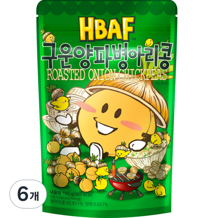 바프 구운양파 병아리콩, 150g, 6개