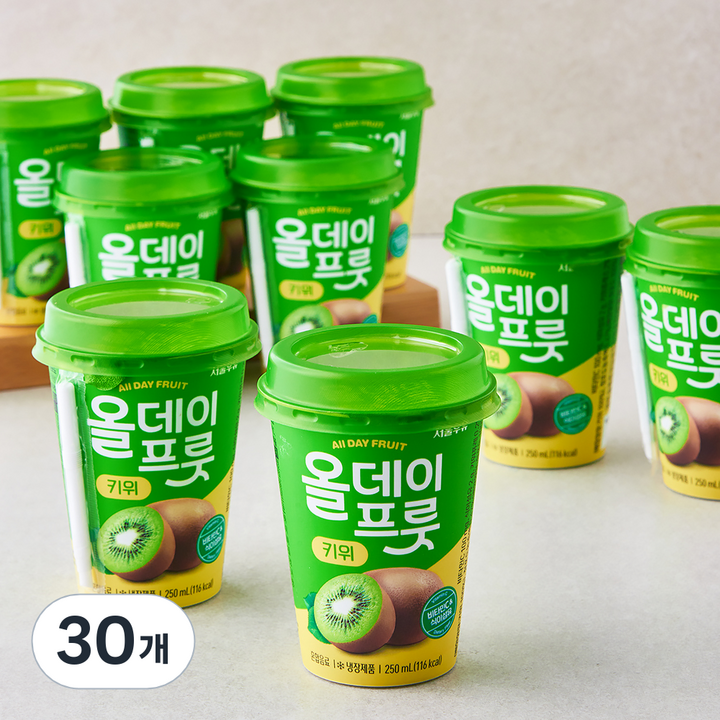 올데이푸릇 키위, 250ml, 30개