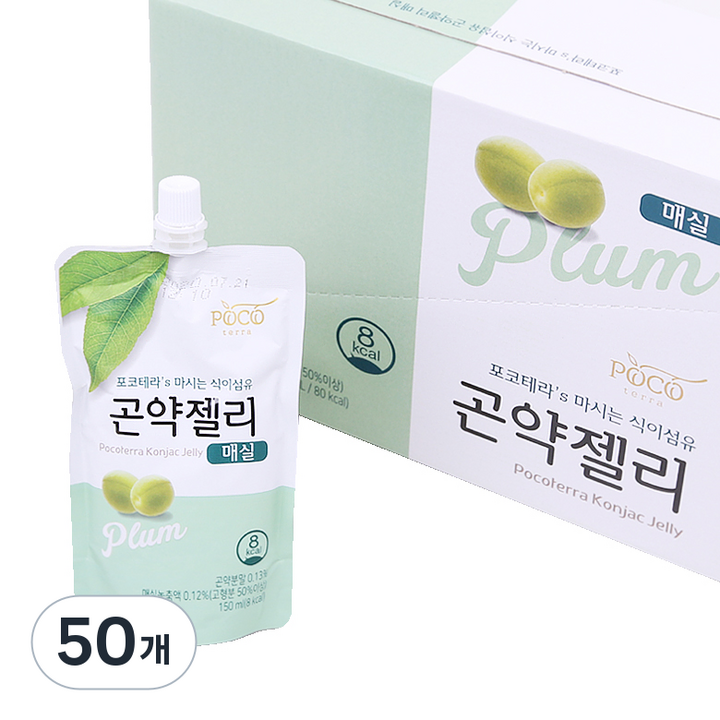 포코테라 곤약젤리 매실, 150ml, 50개