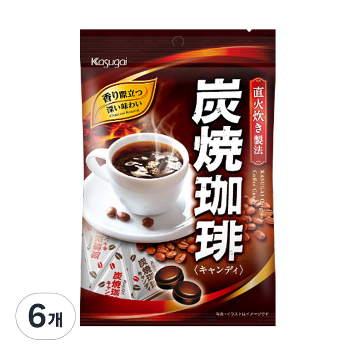카수가이 스미야끼 커피캔디, 95g, 6개