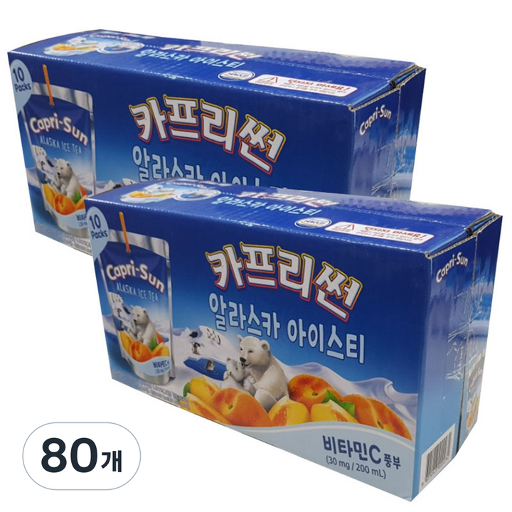 카프리썬 알라스카 아이스티, 200ml, 80개