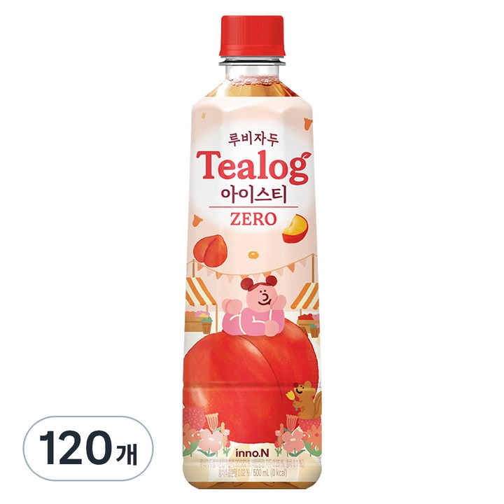 티로그 제로 루비자두 아이스티, 120개, 500ml