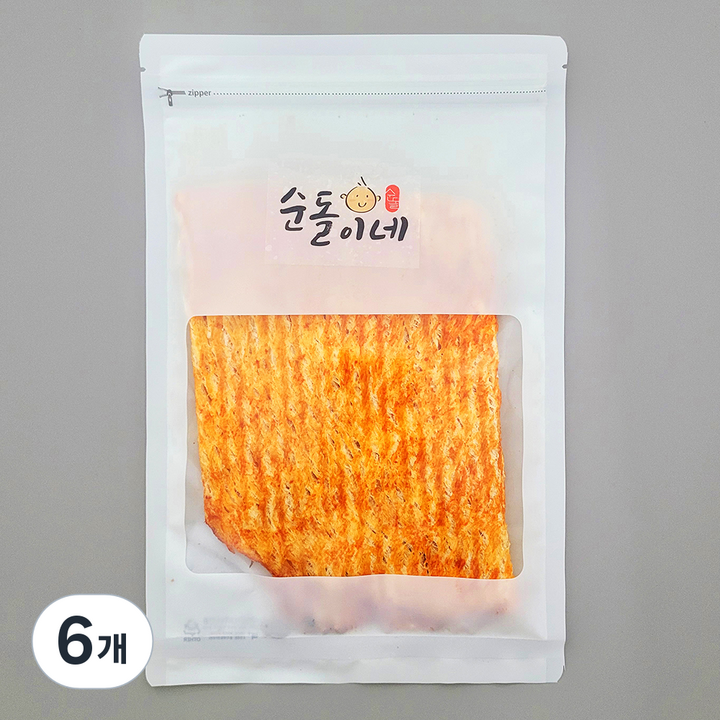 순돌이네 불갈비 오징어, 6개, 120g